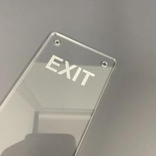 Door Finger Plate Protector Push Engraved Push Pull or Personalised Text 0ption