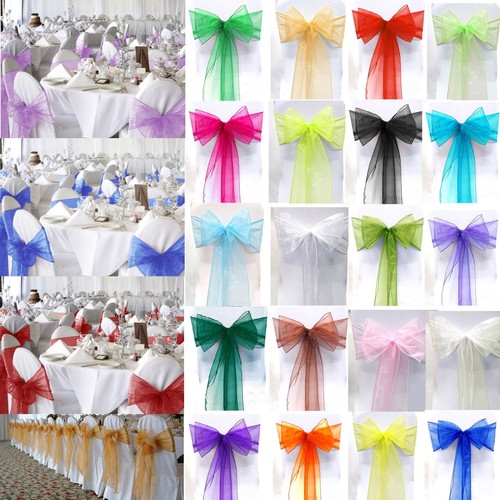 100 organza sashes - 100,