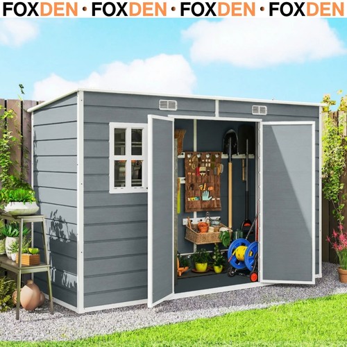 Resin garden shed - x,