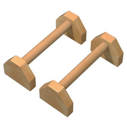 Push bars wood parallettes - up,