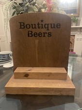 Boutique Beers Wooden Counter