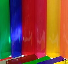 TRANSPARENT COLOURED WINDOW FILM 1m ROLL SELF ADHESIVE VINYL STICKY BACK PLASTIC