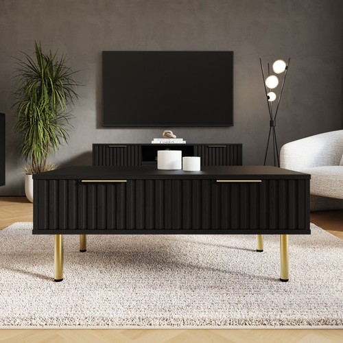 Nervata coffee table black - nervata,