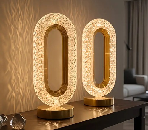 2pcs crystal led - 2pcs, table