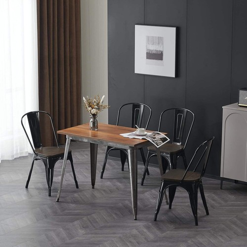 Stackable metal dining chair - stackable,