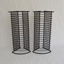 Vintage Black Metal CD Rack