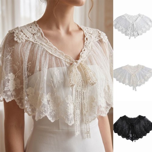 Floral lace shawl - floral,