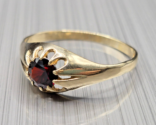 Vintage 9ct gold garnet - 9ct,
