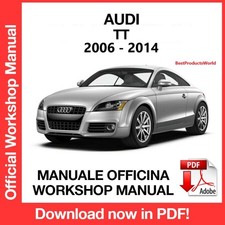 OFFICIAL WORKSHOP Audi TT 2006-2014 Service Repair Manual