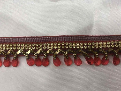Teardrop beaded trimming