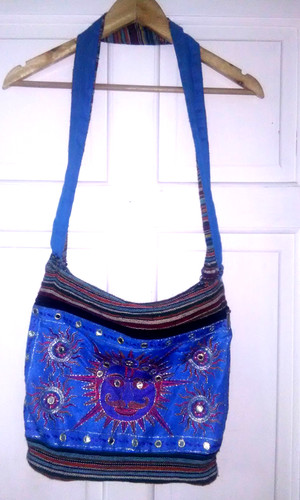 Funky hippy boho turquoise sun - funky,