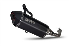 Scorpion Exhaust Serket Slip-on Black Ceramic Vespa GTS 300 HPE Euro 4 2019-2020