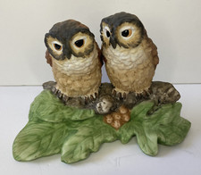 Ceramic Owls figurine by Leonardo Collection 