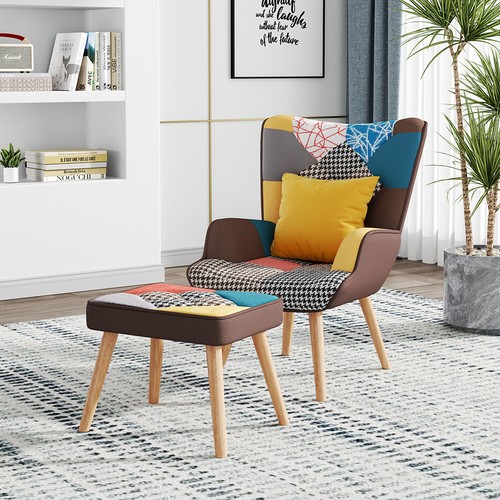 Nordic patchwork armchair - nordic,