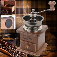 Wooden Coffee Grinder Vintage Manual Coffee Bean Hand Crank Grinder Coffee Mill