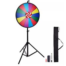 60cm Prize Wheel Tripod Floor Stand Color Prize Wheel Fortune Spinner 14 Slots