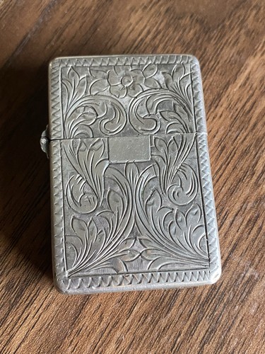 900 silver italy case zippo - silver,