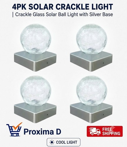 Solar crackle ball cool - crackle,