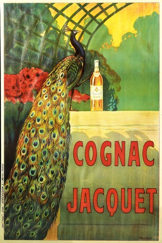 Cognac jacquet peacock art - cognac,