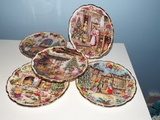 SET OF 5 Vintage Royal Albert