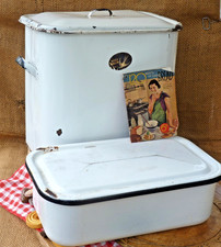 Enamel Bread bin biscuit box