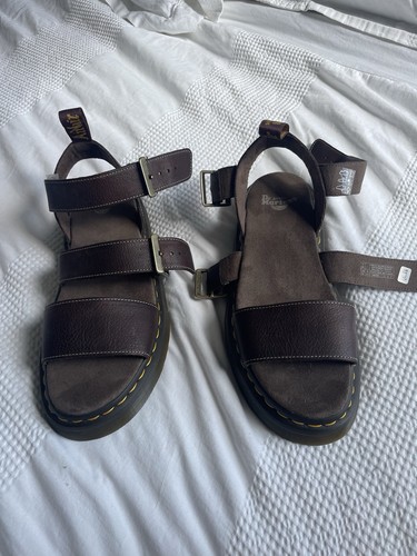 Brown leather martens - brown,