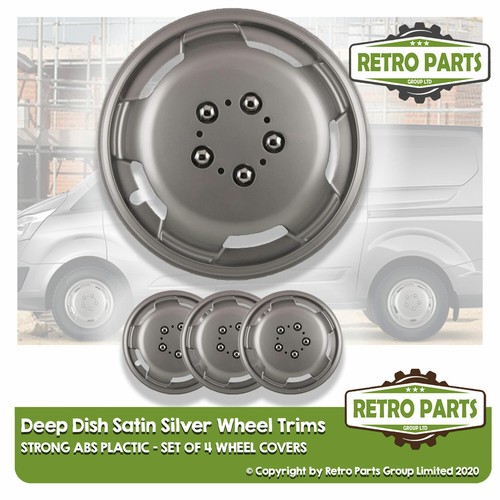 Inch satin silver deep dish - 15,