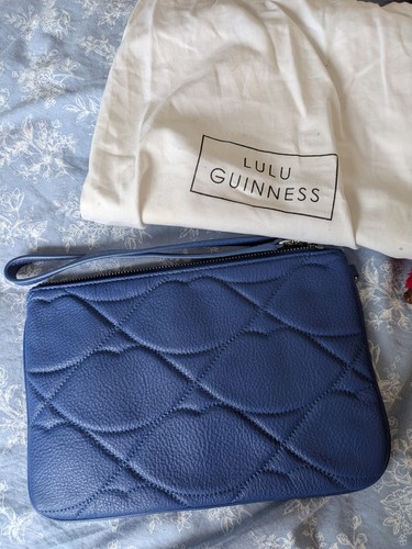 Lulu guinness blue quilted lip - lulu,