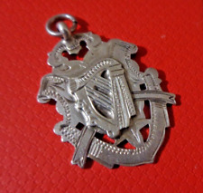 Irish Sterling Silver & Celtic HARP Medal h/m 1926 Dublin Irish Jewellery Co.