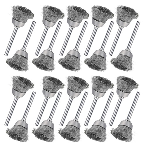 Cup steel wire brush set - wire,