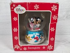 Disney store Christmas Snowglobe-Mickey/Minnie Skating-Donald/Daisy-Goofy/pluto