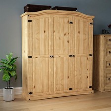 Corona 3 Door Wardrobe Solid