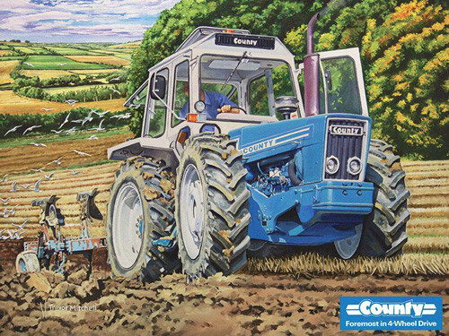 Vintage county tractor - vintage,