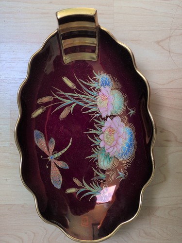 Carlton ware handpainted rouge - carlton,