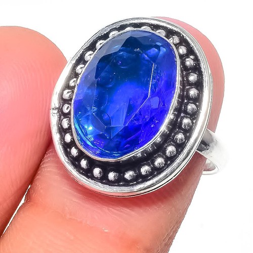 Blue tanzanite gemstone - blue,