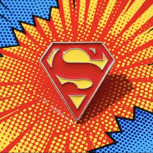 Superman logo emblem metal - logo,