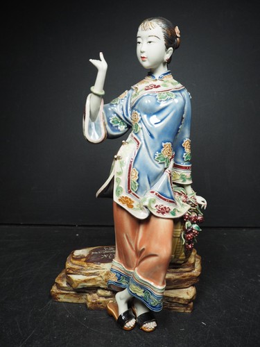 Chinese porcelain lady - chinese,
