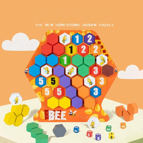 Children honeycomb puzzle game - honeycomb,