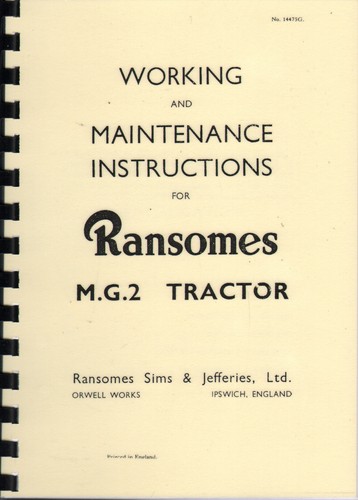 Ransomes crawler tractor - m.g.2,