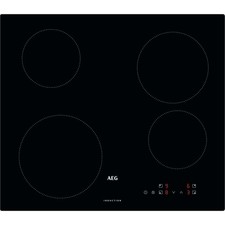 AEG IBX64200CB 3000 Series 59cm 4 Burners Induction Hob Touch Control Black