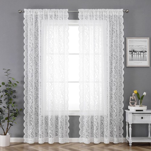 Bujasso white lace window - bujasso,