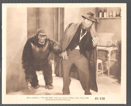 Ape man 8x10 - horror, bela