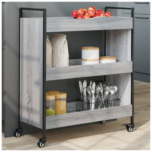 Kitchen trolley grey sonoma - kitchen,