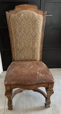 Vintage high-back dining chair
