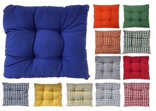 Gingham dining chair seat pad - gingham,