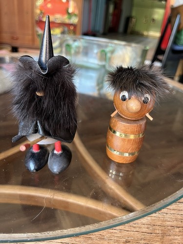 Retro vintage danish teak gonk - teak,