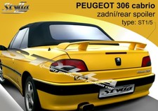 SPOILER REAR BOOT TRUNK TAILGATE PEUGEOT 306 CABRIO WING ACCESSORIES