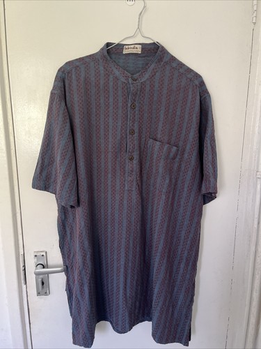Fabindia blue red kurta - fabindia,
