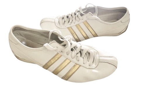 Adidas okapi white gold stripe - white,