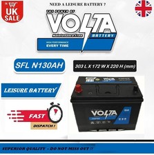 12V 130AH Leisure Battery DEEP CYCLE for Caravan Campervan Motorhome 130 AH / L